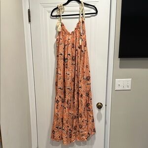 Ulla Johnson Terracotta and Black Patterned Dress